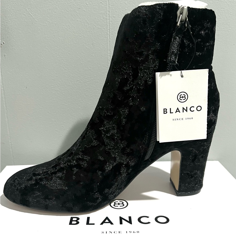 Black Velvet Ankle Boots